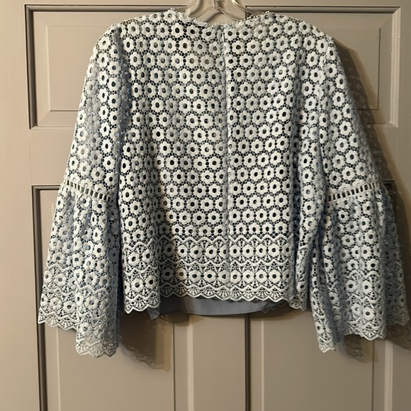 J Crew Long Sleeve Lace Top. - Picture 5 of 7
